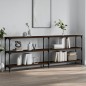 vidaXL Mesa consola madera de ingeniería marrón roble 200x29x75 cm vidaXL Mesa consola madera de ingeniería marrón roble 200x29x75 cm