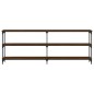 vidaXL Mesa consola madera de ingeniería marrón roble 200x29x75 cm vidaXL Mesa consola madera de ingeniería marrón roble 200x29x75 cm