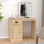 vidaXL Tocador con LED madera contrachapada roble Sonoma 90x50x132,5cm vidaXL Tocador con LED madera contrachapada roble Sonoma 90x50x132,5cm