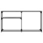 vidaXL Mesa consola madera de ingeniería gris Sonoma 145x22,5x75 cm vidaXL Mesa consola madera de ingeniería gris Sonoma 145x22,5x75 cm