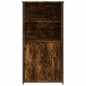 vidaXL Aparador alto madera contrachapada roble ahumado 62x36x121,5 cm vidaXL Aparador alto madera contrachapada roble ahumado 62x36x121,5 cm
