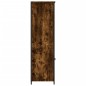 vidaXL Aparador alto madera contrachapada roble ahumado 62x36x121,5 cm vidaXL Aparador alto madera contrachapada roble ahumado 62x36x121,5 cm