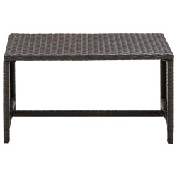 vidaXL Mesa de centro de ratán sintético marrón 70x40x38 cm