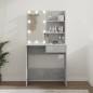 vidaXL Tocador con LED color gris hormigón 74,5x40x141 cm vidaXL Tocador con LED color gris hormigón 74,5x40x141 cm