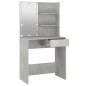 vidaXL Tocador con LED color gris hormigón 74,5x40x141 cm vidaXL Tocador con LED color gris hormigón 74,5x40x141 cm