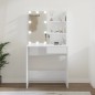 vidaXL Tocador con LED blanco brillante 74,5x40x141 cm vidaXL Tocador con LED blanco brillante 74,5x40x141 cm
