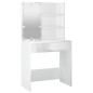 vidaXL Tocador con LED blanco brillante 74,5x40x141 cm vidaXL Tocador con LED blanco brillante 74,5x40x141 cm