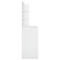vidaXL Tocador con LED blanco brillante 74,5x40x141 cm vidaXL Tocador con LED blanco brillante 74,5x40x141 cm