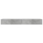 vidaXL Mueble de TV con luces LED 2 uds gris hormigón 60x35x15,5 cm