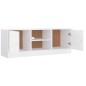 vidaXL Mueble de TV ALTA madera maciza de pino blanco 112x35x41 cm