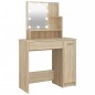 vidaXL Tocador con LED color roble Sonoma 86,5x35x136 cm vidaXL Tocador con LED color roble Sonoma 86,5x35x136 cm