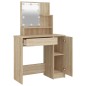 vidaXL Tocador con LED color roble Sonoma 86,5x35x136 cm vidaXL Tocador con LED color roble Sonoma 86,5x35x136 cm
