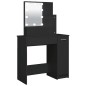 vidaXL Tocador con LED negro 86,5x35x136 cm vidaXL Tocador con LED negro 86,5x35x136 cm