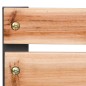 vidaXL Sillas de jardín 2 unidades madera
