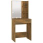 vidaXL Tocador con LED color roble ahumado 60x40x140 cm vidaXL Tocador con LED color roble ahumado 60x40x140 cm