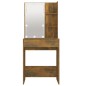 vidaXL Tocador con LED color roble ahumado 60x40x140 cm vidaXL Tocador con LED color roble ahumado 60x40x140 cm