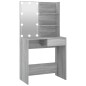 vidaXL Tocador con LED gris sonoma 74,5x40x141 cm vidaXL Tocador con LED gris sonoma 74,5x40x141 cm