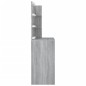 vidaXL Tocador con LED gris sonoma 74,5x40x141 cm vidaXL Tocador con LED gris sonoma 74,5x40x141 cm