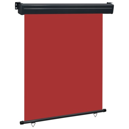 vidaXL Toldo lateral de balcón rojo 140x250 cm