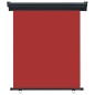 vidaXL Toldo lateral de balcón rojo 140x250 cm