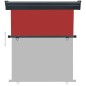 vidaXL Toldo lateral de balcón rojo 140x250 cm