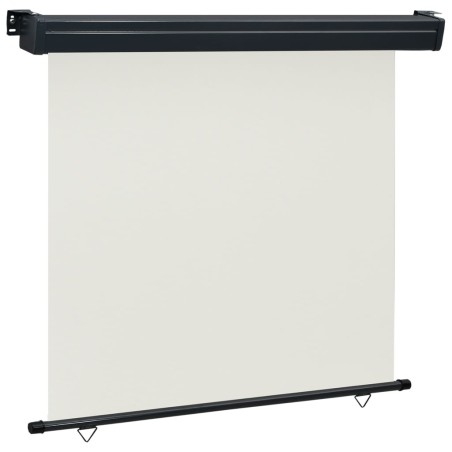 vidaXL Toldo lateral de balcón color crema 160x250 cm