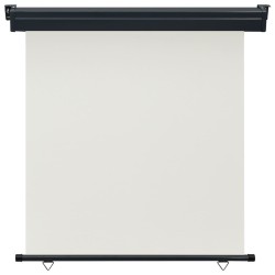 vidaXL Toldo lateral de balcón color crema 160x250 cm