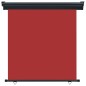 vidaXL Toldo lateral de balcón rojo 160x250 cm vidaXL Toldo lateral de balcón rojo 160x250 cm