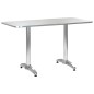 vidaXL Juego de comedor para jardín 5 piezas de aluminio plateado vidaXL Juego de comedor para jardín 5 piezas de aluminio plateado