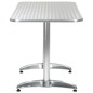 vidaXL Juego de comedor para jardín 5 piezas de aluminio plateado vidaXL Juego de comedor para jardín 5 piezas de aluminio plateado