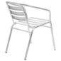 vidaXL Juego de comedor para jardín 5 piezas de aluminio plateado vidaXL Juego de comedor para jardín 5 piezas de aluminio plateado