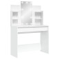 vidaXL Tocador con luces LED blanco 96x40x142 cm vidaXL Tocador con luces LED blanco 96x40x142 cm