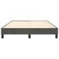 vidaXL Estructura de cama box spring terciopelo gris oscuro 140x190cm vidaXL Estructura de cama box spring terciopelo gris oscuro 140x190cm