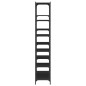 vidaXL Estantería hierro y madera de ingeniería negro 100x32x170 cm