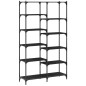 vidaXL Estantería hierro y madera de ingeniería negro 100x32x170 cm