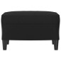 vidaXL Reposapiés de cuero sintético negro 60x50x41 cm vidaXL Reposapiés de cuero sintético negro 60x50x41 cm