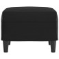 vidaXL Reposapiés de cuero sintético negro 60x50x41 cm vidaXL Reposapiés de cuero sintético negro 60x50x41 cm