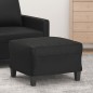 vidaXL Reposapiés de cuero sintético negro 60x50x41 cm vidaXL Reposapiés de cuero sintético negro 60x50x41 cm