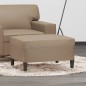 vidaXL Reposapiés de cuero sintético color capuchino 70x55x41 cm vidaXL Reposapiés de cuero sintético color capuchino 70x55x41 cm
