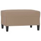 vidaXL Reposapiés de cuero sintético color capuchino 70x55x41 cm vidaXL Reposapiés de cuero sintético color capuchino 70x55x41 cm