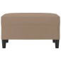 vidaXL Reposapiés de cuero sintético color capuchino 70x55x41 cm vidaXL Reposapiés de cuero sintético color capuchino 70x55x41 cm