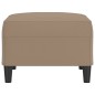 vidaXL Reposapiés de cuero sintético color capuchino 70x55x41 cm vidaXL Reposapiés de cuero sintético color capuchino 70x55x41 cm