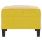 vidaXL Reposapiés de terciopelo amarillo 70x55x41 cm vidaXL Reposapiés de terciopelo amarillo 70x55x41 cm