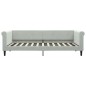 vidaXL Sofá cama con colchón terciopelo gris claro 90x200 cm vidaXL Sofá cama con colchón terciopelo gris claro 90x200 cm