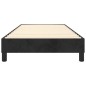 vidaXL Estructura de cama box spring terciopelo negro 80x200 cm