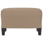 vidaXL Reposapiés de cuero sintético color capuchino 60x50x41 cm vidaXL Reposapiés de cuero sintético color capuchino 60x50x41 cm