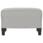 vidaXL Reposapiés tela de microfibra gris claro 60x50x41 cm vidaXL Reposapiés tela de microfibra gris claro 60x50x41 cm