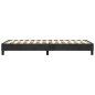 vidaXL Estructura de cama box spring terciopelo negro 80x200 cm