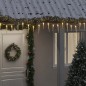 vidaXL Luces carámbano Navidad 100 LED blanco cálido acrílico PVC 10 m vidaXL Luces carámbano Navidad 100 LED blanco cálido acrílico PVC 10 m