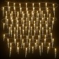 vidaXL Luces carámbano Navidad 100 LED blanco cálido acrílico PVC 10 m vidaXL Luces carámbano Navidad 100 LED blanco cálido acrílico PVC 10 m